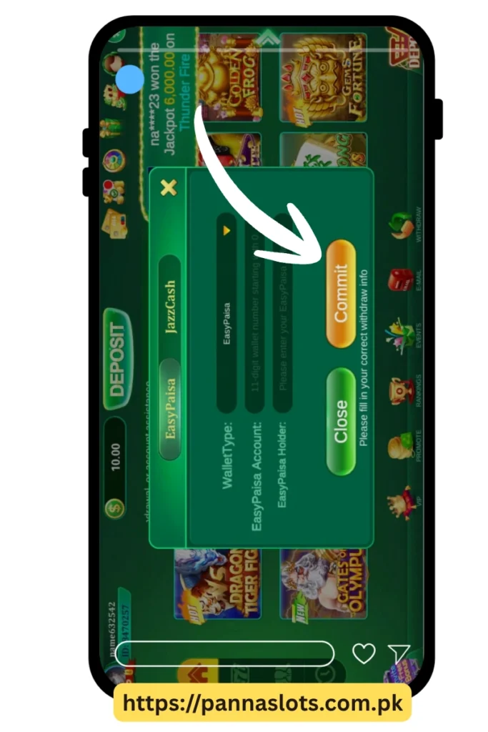 Panna SLots Game deposit
